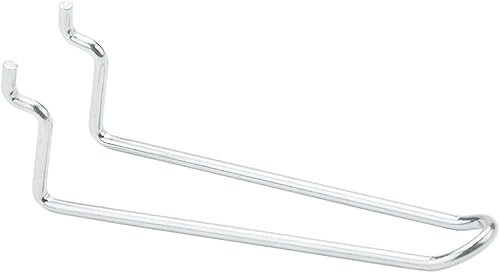 N180-032 2PK 4.5" Galv V2323, paquete de 2, acero galvanizado, gancho de bucle, varilla para tablero perforado de 18" y 14", cardado