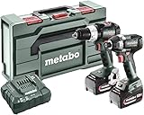  Metabo SBLTBL+SSDLT200BL -Akku-Schlagbohrschrauber, Akku-Schlagschrauber inkl. Akku, inkl. Ladegerä