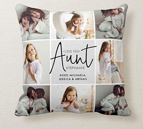 DON'T JUDGE ME FRIENDSKART.in Personalized Customized Satin Cushion Cover with 8 Photos, Filler (12X12 One Side, White)