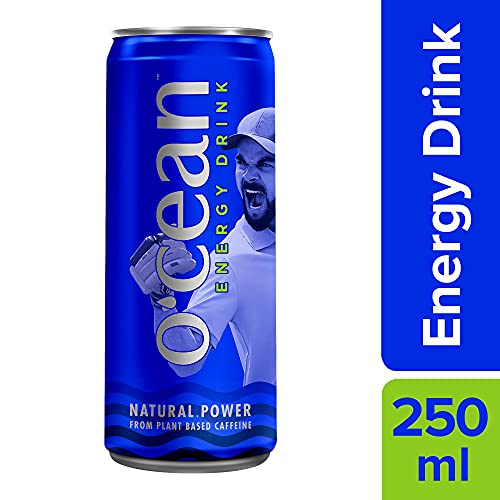 Image of Ocean Energy Drink enriched with natural caffeine, glucose & vitamins| 250ml | Pack of 6 - Virat Edition Energy Drink