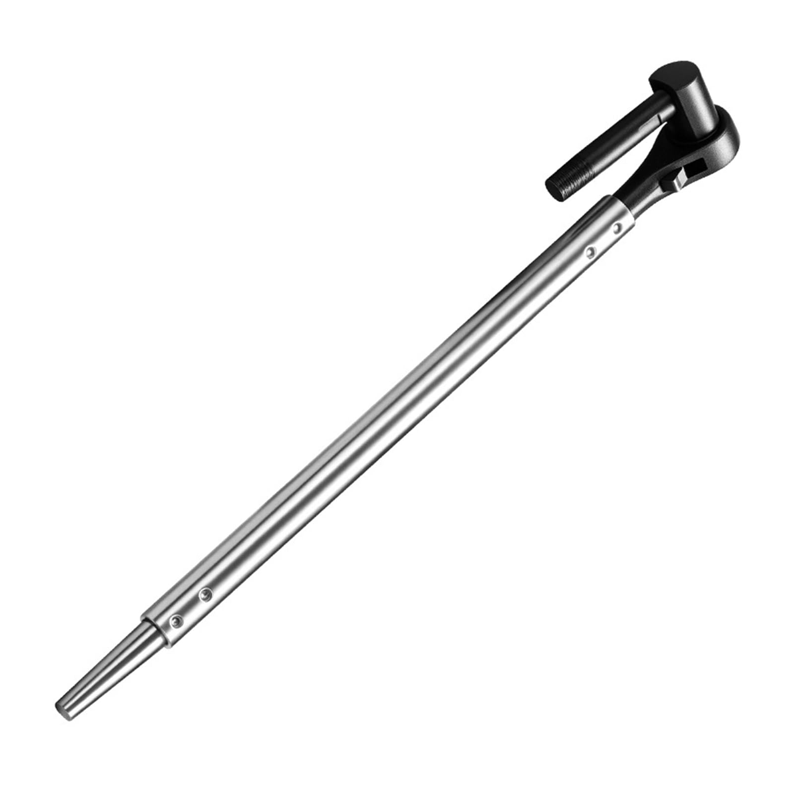 Portable Ratcheting Strap Tightener Safe Cargo Securing Reversible Direct Insert Operational Alternative Accessories Chromiumoxide Metal Clip