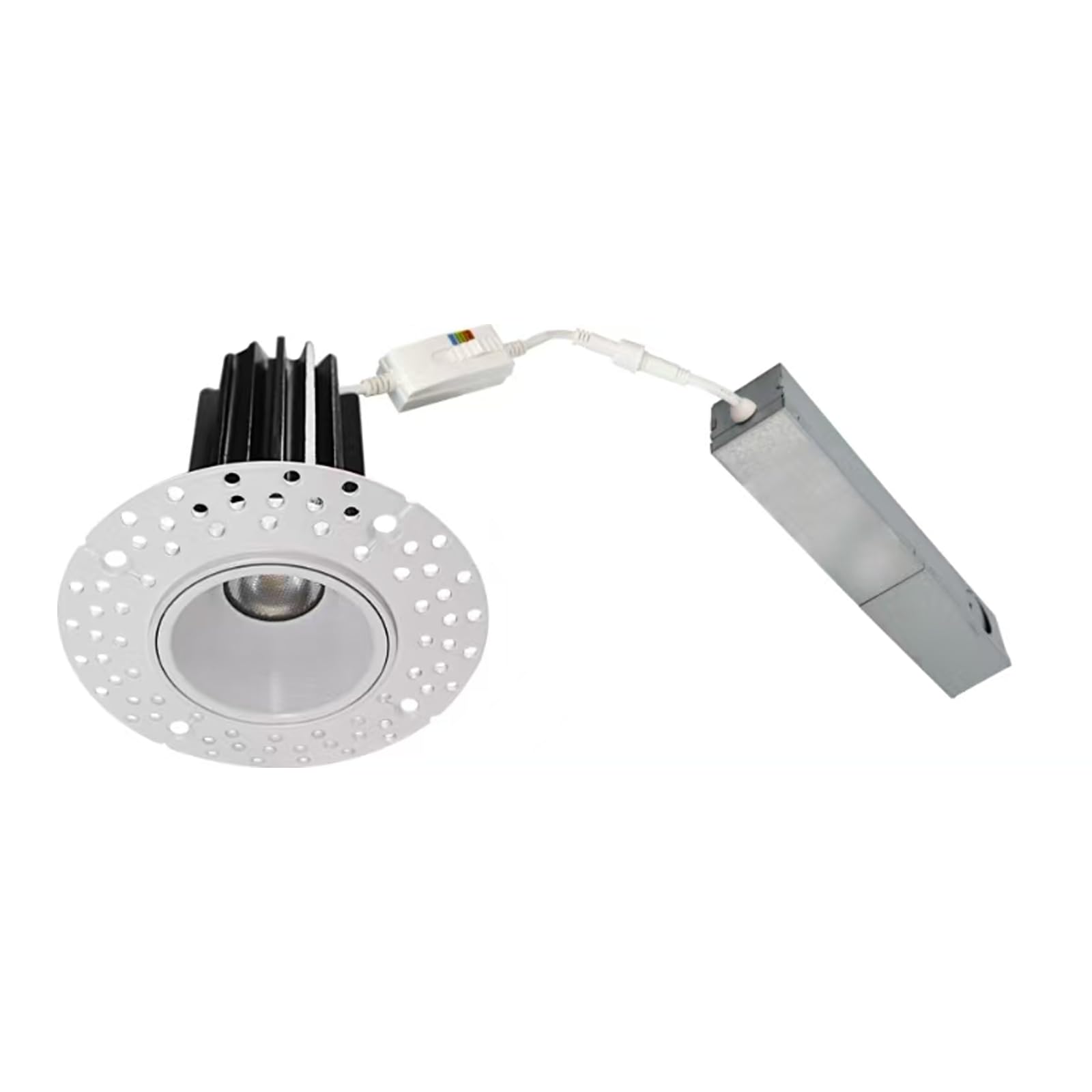 1 Inch 7W Round LED Trimless Downlight with Junction Box, 600
