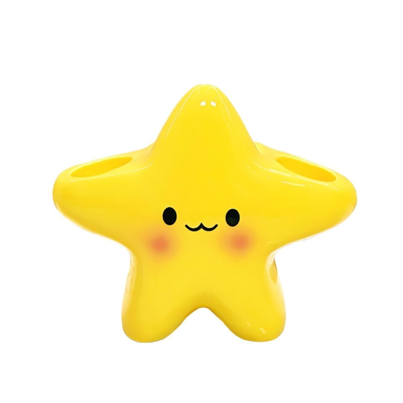 Makeup Brush Holder Star Shaped Ceramic Toothbrush Holder Organizer And Toothpaste Toothbrush Organizer