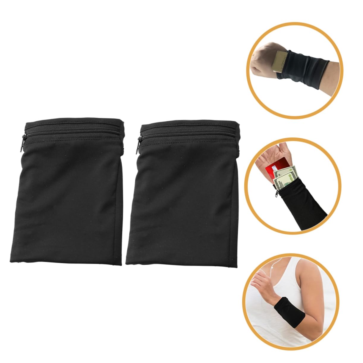 Mikikit Elastic Arm Phone Holder Sports Armband Pouch for Running and Outdoor Activities Lightweight and Comfortable Cellphone Bands for Women for Exercise and Workouts