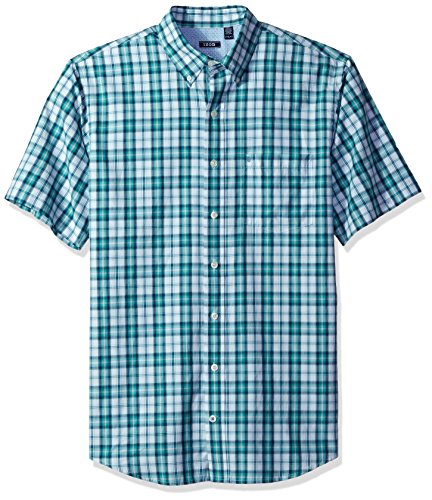 IZOD Men's Big and Tall Advantage Performance Poplin Short Sleeve Shirt