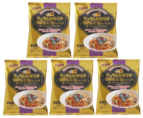 エン・ダイニング デュラムセモリナ100%乾麺のパスタゆでちゃいました! 長崎チョーコー醤油麦味噌使用レモンステーキ味バスタ 180g×5袋 常温保存