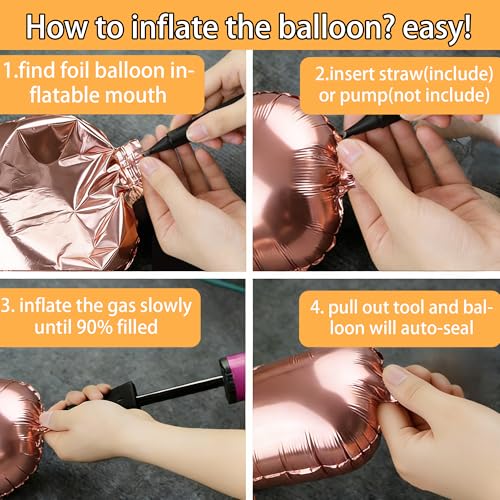 Image of Congrats Grad Balloon Banner, Congratulations Balloons for Graduation Party Decorations 2026, Rose Gold