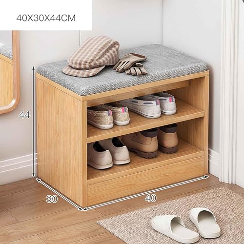 Banc de rangement à chaussures pour optimiser une petite entrée encombrée - 2