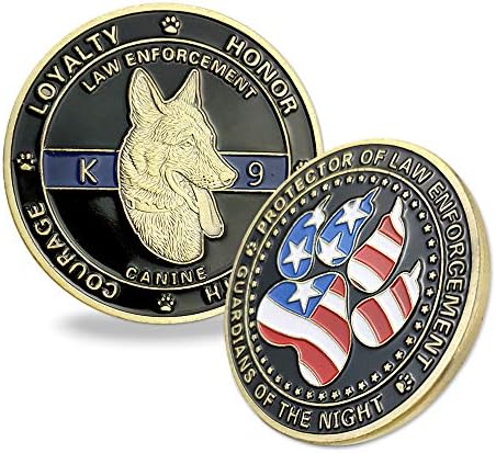 ASmileIndeep K9 Police Challenge Coin Law Enforcement Officer Canine Military Gift