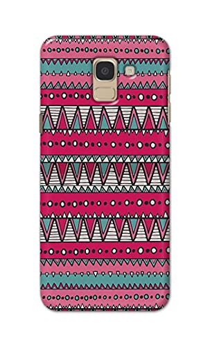 Image of Printed Hard Back Cover Case for Samsung Galaxy J6 | Samsung Galaxy On6 Back Cover (Geometric Vintage Pattern) -1803