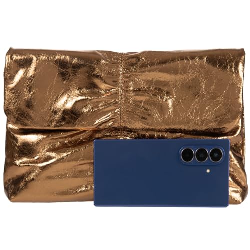 Image of JNB Faux Leather Envelope Clutch Purse
