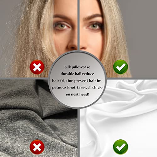 image for Suatien Mulberry Silk Pillowcase for Hair and Skin Pillow Case with Hi