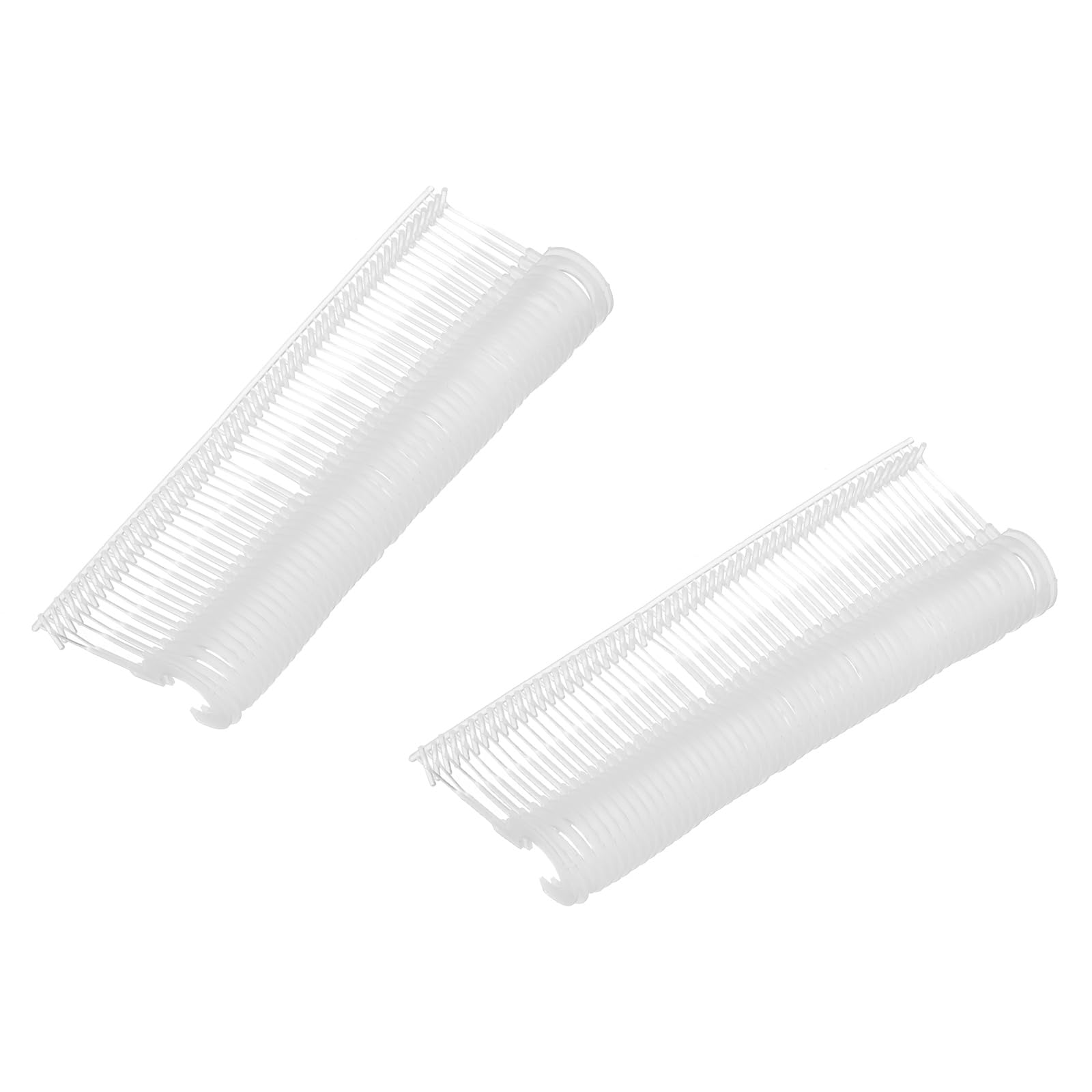 sourcing map 2500 Pcs J Hook Fasteners, 15mm Transparent Tagging Gun Refill Fasteners Standard Tagging Barb Fasteners Plastic for Clothing Hanging Fine Stitch Price Refills Tag Label