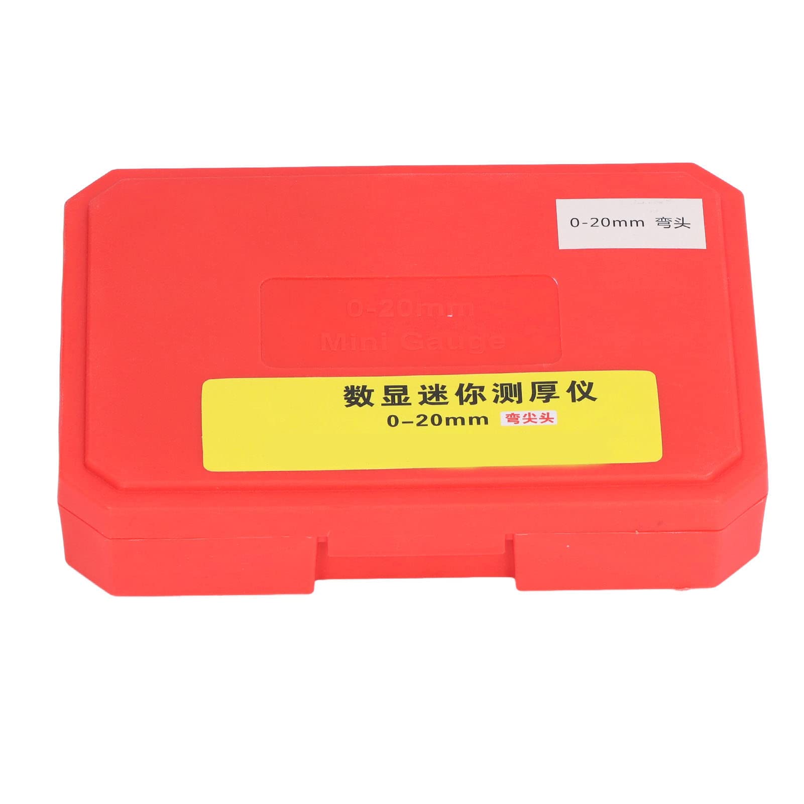 LiebeWH Dickenmesser 0-20 mm Bereich LCD-Digitalanzeige Kleine Mikrometerschraube mit Gebogener Spitze Elektronisches Mini-Messwerkzeug für Papierfolie Leder