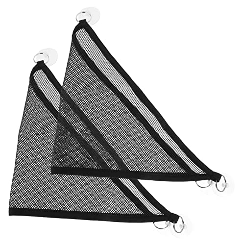 YARNOW 2個爬虫類用ハンモック メッシュネット フトアゴヒゲトカゲやトカゲの休憩 遊び用 洗濯可能 吸盤付き 脱着簡単 折りたたみ収納