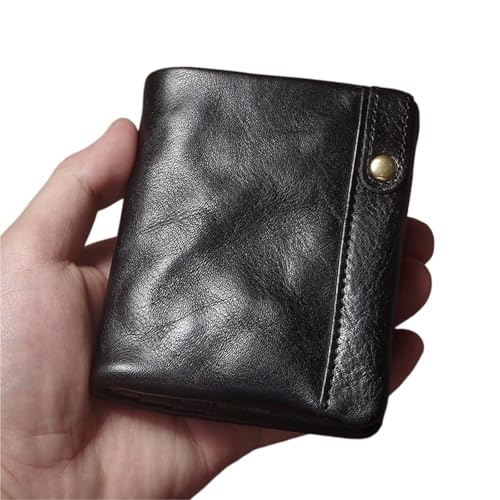 Cartera corta de cuero retro para hombre y mujer ideal para viajar ligero con tus tarjetas