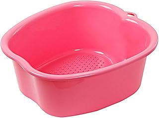 Foot Soaking Bath Basin Large Foot Soaking Tub Foot Bath Spa Basin Foot Spa Massage Basin Foot Bath Bucket for Soaking Foot,Toe Nails, and Ankles,Pedicure PinkPink