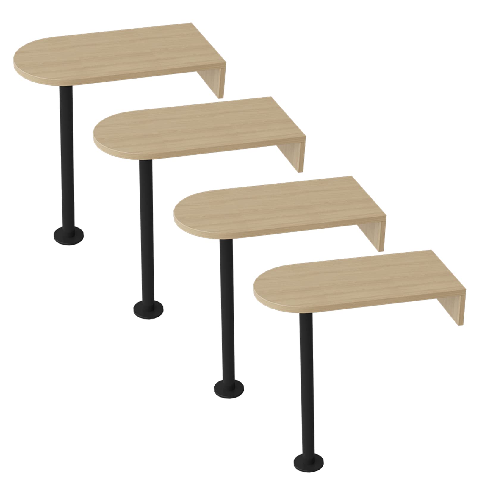Mesa Redonda de Madera sólida, Mesa de café con café sofá para la Tienda de té de Leche de café Café Espacios pequeños, Mesa de Noche fácil de ensamblaje