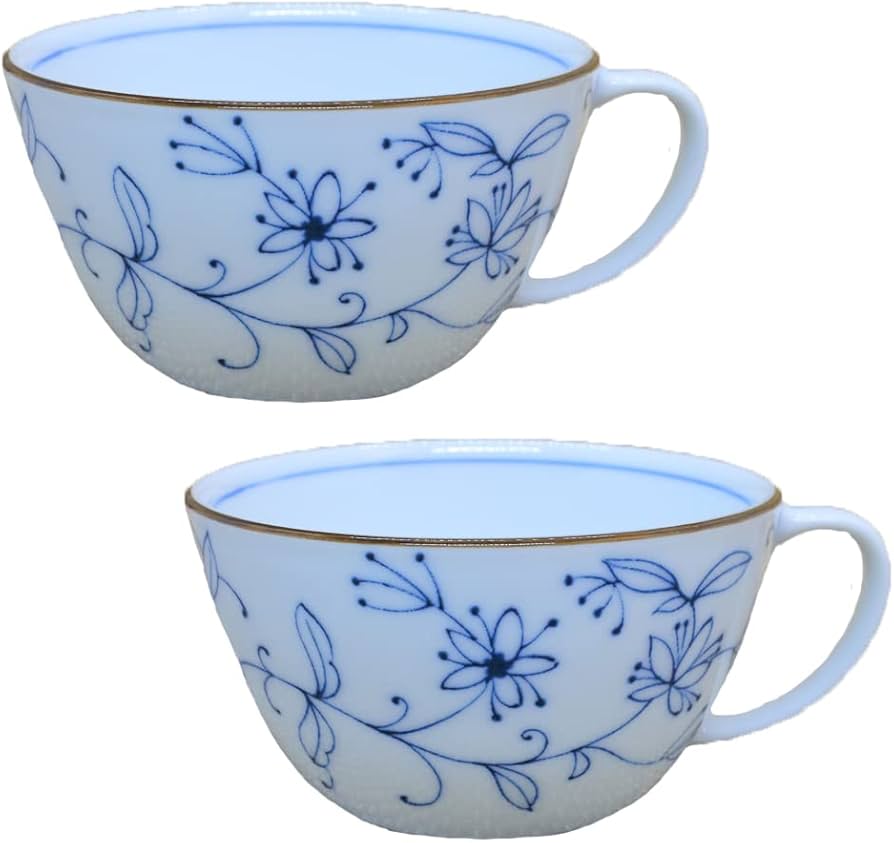 Richard Ginori 花柄スープカップ 2個セット Richard Ginori 花柄スープカップ 2個セット