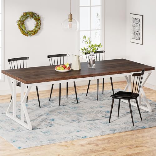 Photo 1 of Tribesigns Farmhouse Dining Table for 6-8 People