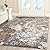 6490 Gray Abstract 5 x 7 Area Rug Carpet Large New