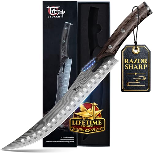 SYOKAMI Butcher Breaking Knife for Meat Cutting...