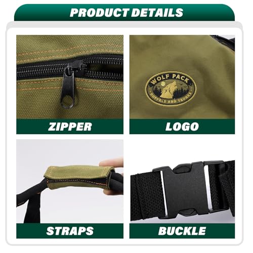 Gilbins Heavyweight Duffle Bag Super Tough Heavy Duty Cotton Canvas Duffel Bag -Great for Camping, Travel, Hiking4