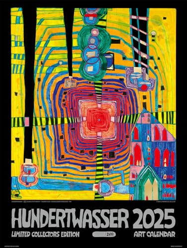 Großer Hundertwasser Art Calendar 2025: Limited Collectors Edition