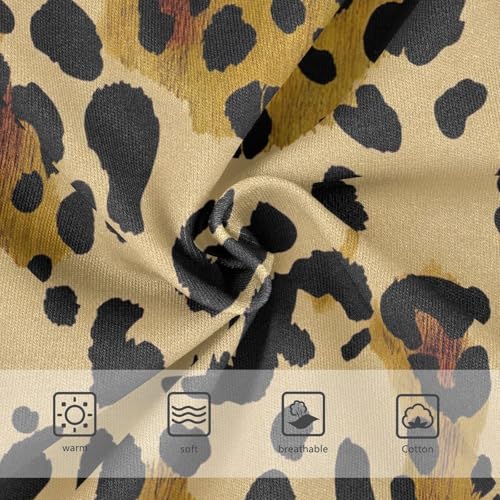 Leopard Print Black Brown Beige Girls Underwear Toddler 2t Cotton Girl Panties Cute Artistic Kids Briefs Undies3