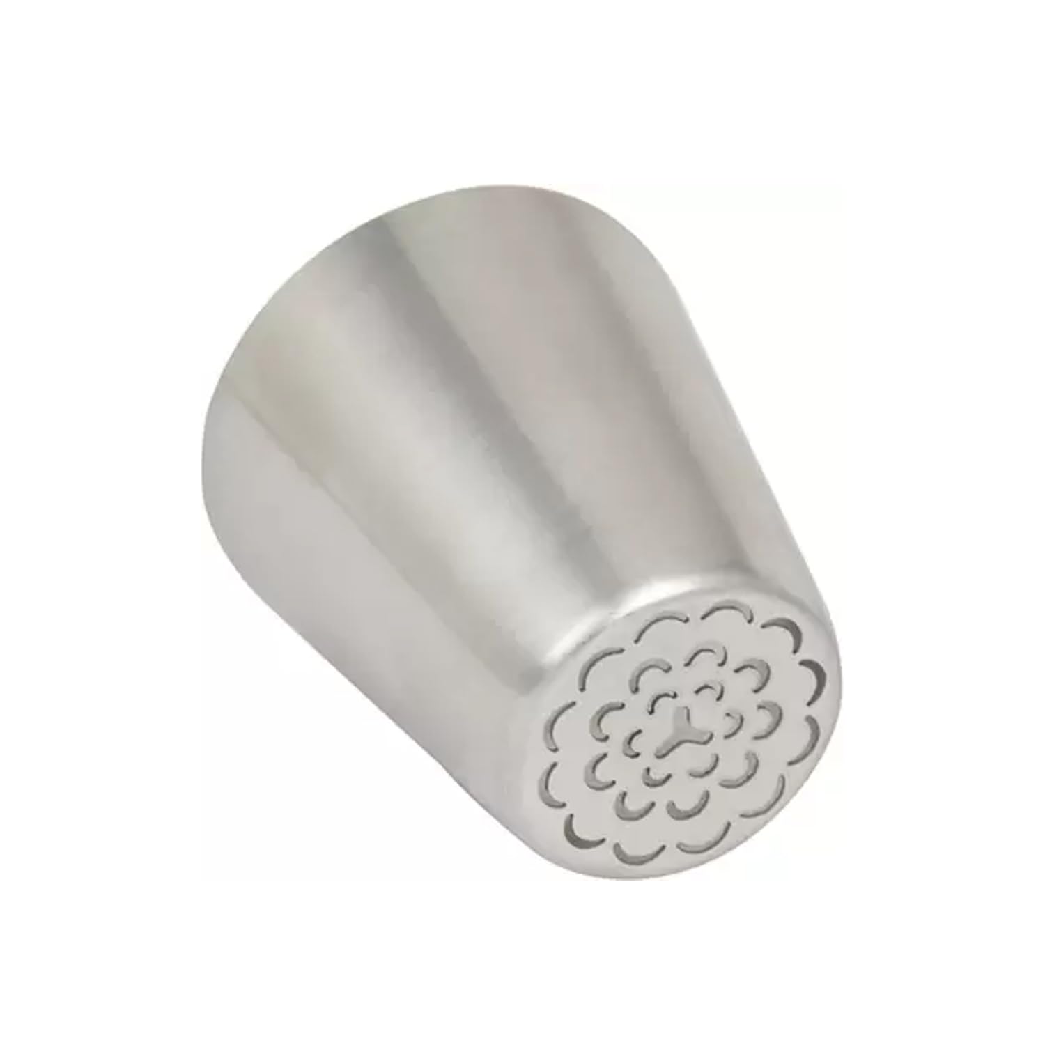 Flour Butter Chocolate Stainless Steel Nozzle Russian Scallop Floral Grey 1