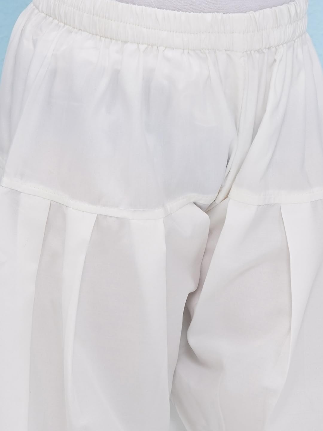 AJ DEZINES Kids Ethnic Wear Solid White Pajama Pant For Boys (PJ-001-WHITE-5) - Image 6 thumbnail