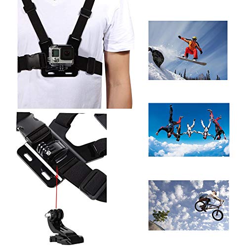 Image of VVHOOY Adjustable Chest Mount Harness for Gopro Hero 6 /5 Black Hero 4 Session AKASO EK7000 APEMAN FITFORT ODRVM Campark Action Camera Accessories