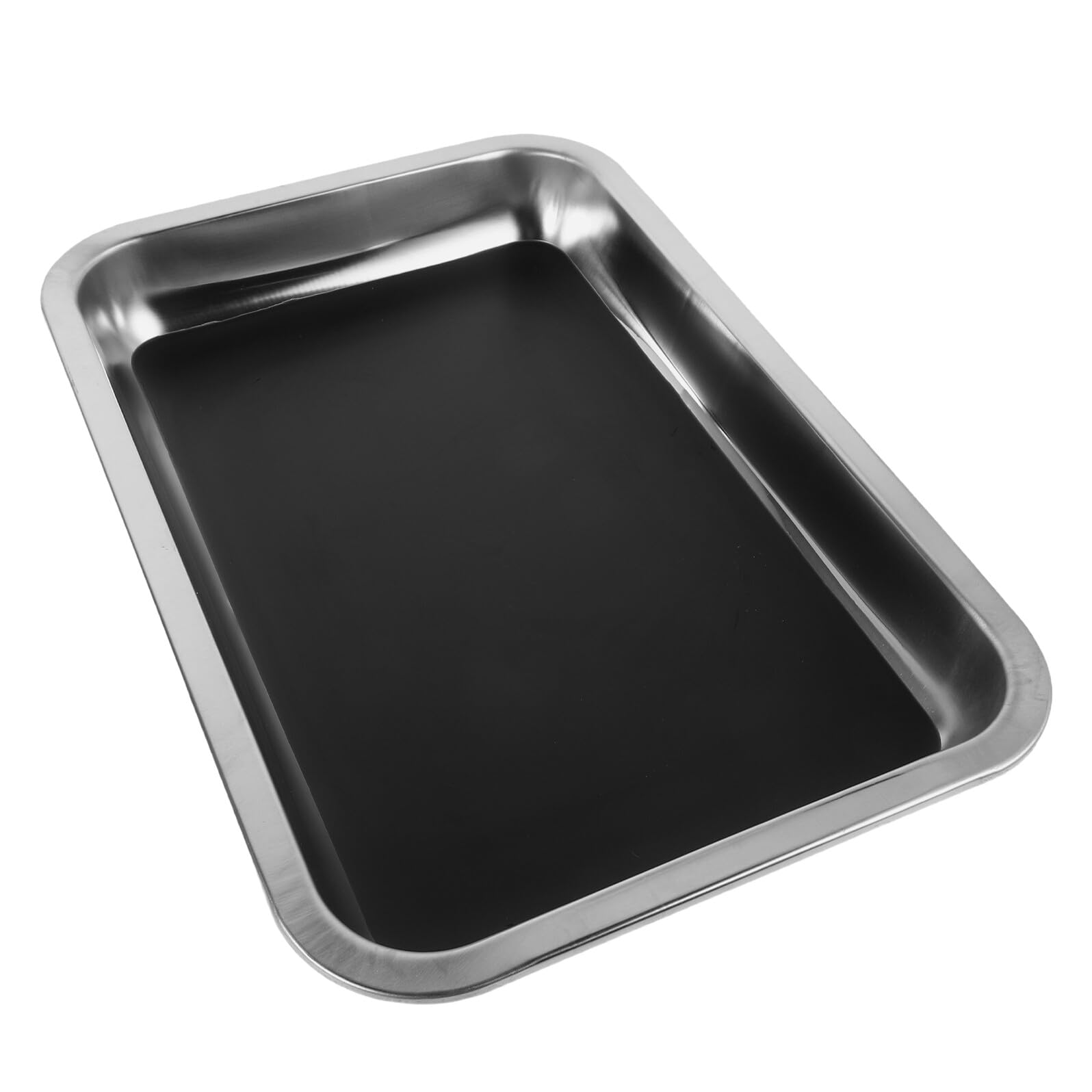 HANABASS 3 Pièces Plateau de Dissection Acier Inoxydable Bac Éducatif Polyvalent pour Pratique de Dissection Nettoyage Facile Matériel de Laboratoire pour Étudiants