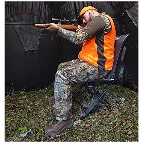Image of Guide Gear 360º Swivel Hunting Blind Chair, Lightweight, Portable Mesh Hunt Seat, 300-lbs Capacity