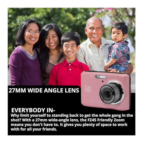 Kodak PIXPRO FZ45 Friendly Zoom 16MP Digital Camera Bundle (Pastel Pink) - image 4