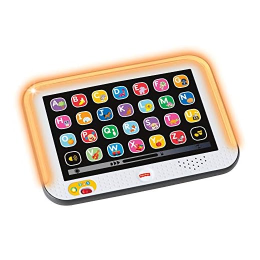 Fisher-Price Ma Tablette Puppy CDG56 - Juguete para bebé, para Aprender Letras, Palabras y Animales, a Partir de 12 Meses de Edad (versión en francés)
