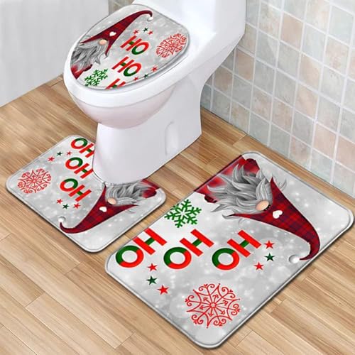 Housse de couvercle de toilettes de Noël pour une ambiance festive - 4