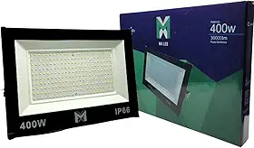 Refletor LED 400W Bivolt IP66 6500K Branco Frio – Alta Potência para Iluminação Externa, Áreas Industriais e Esportivas