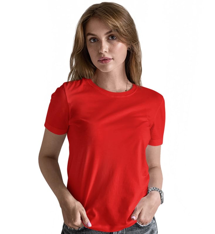 Image of INDISSH Couple T Shirt for Men and Women| Anniversary | Mens & Women Cotton Printed Tshirt| Husband Wife Valentine Tshirt Gift | Solid Plain Tshirt