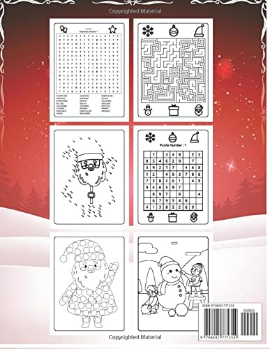 Christmas Activity Book for Kids - FUN GAMES. Creative Holidays Coloring, Drawing, Word Search, Maze, Games, Puzzle Pages. Art Activities Book perfect ... the best Christmas gift for your child:-) image 3