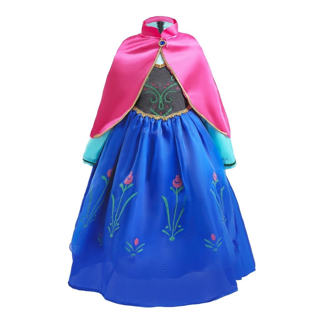 Dressy Daisy Girls' Ice Princess Sister Costume Dresses Birthday Halloween Christmas Fancy Party Outfit Size 2T-10