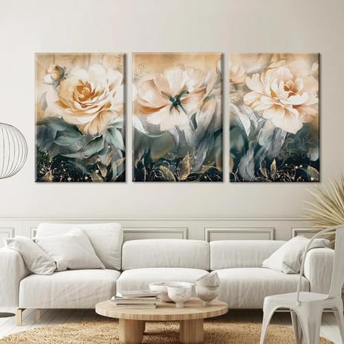 Affiches de fleurs bleu rose 30x50cm Deco salon moderne - 7