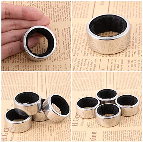 LATRAT 4 piezas anillo antigoteo cazagoteos de acero inoxidable, reutilizable accesorio vertedor de vino a prueba de fugas para botellas de vino, accesorios de vino bar restaurante hogar - imagen 5