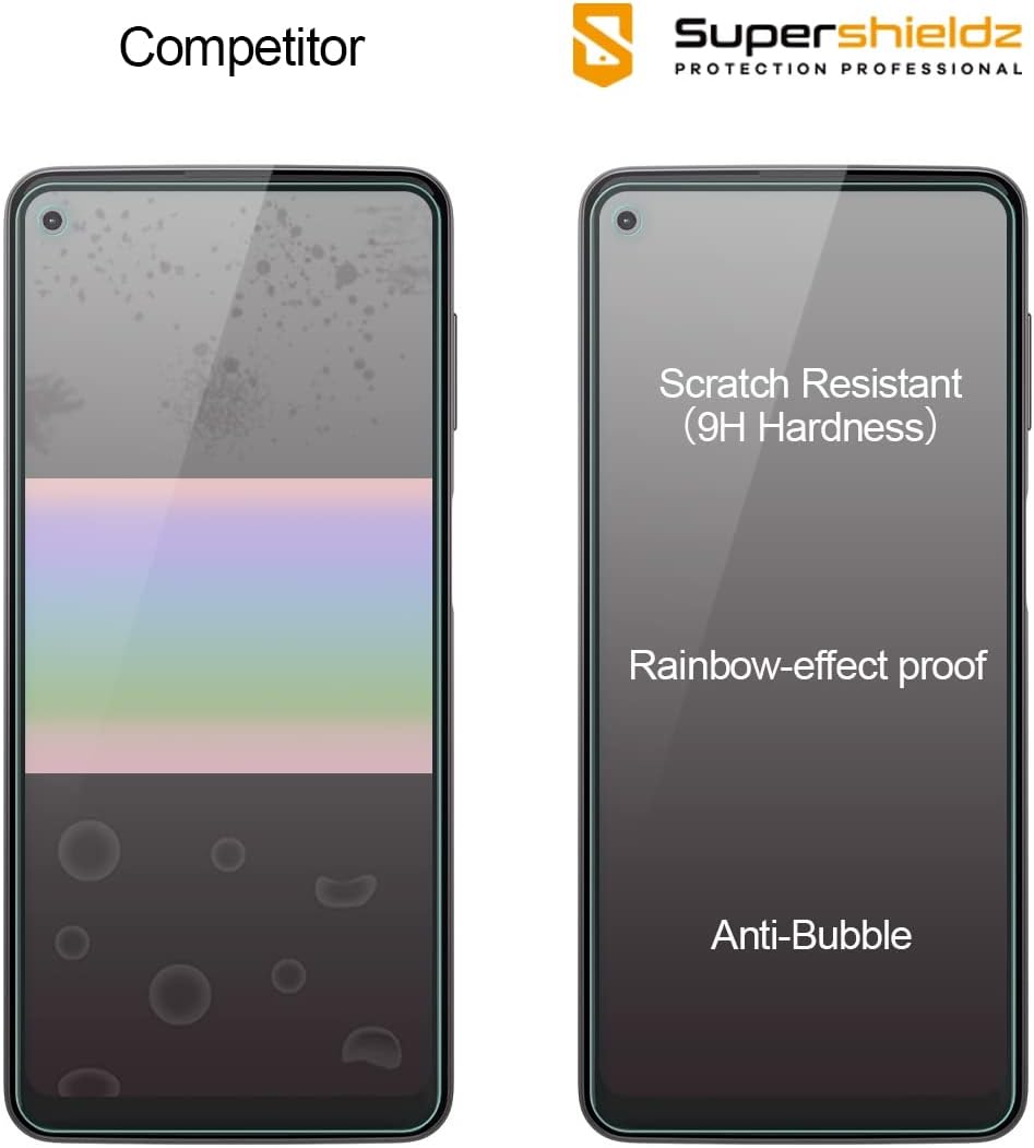 Supershieldz (2 Pack) Designed for Motorola (Moto G Power) Tempered Glass Screen Protector, 0.33mm, Anti Scratch, Bubble Free