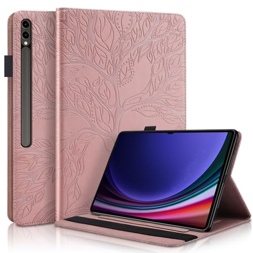Protection Samsung Galaxy Tab S8 Ultra 14,6 pouces rose fine avec support