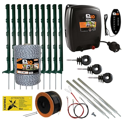 Ellofence Wildschweinabwehr Set (250m) - Effektiver Elektrozaun...