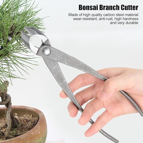 CYSFETENA Multifunktionale Astschere, Bonsai Werkzeug aus hochfestem Kohlenstoffstahl, Ergonomische Bonsai Zange mit konkavem Schnitt für präzises Schneiden von Ästen und Zweigen