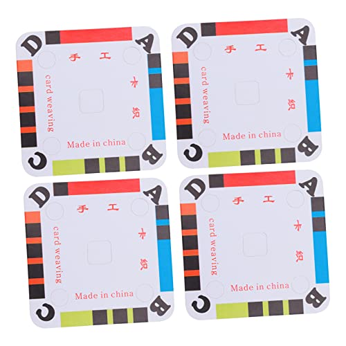 Housoutil 100Pcs Weaving Cards DIY Weaving Tablet Crafting Cards Thick Cardboard for Tablet Weaving Techniques Lightweight and Portable Weaving Supplies for Craft Enthusiasts