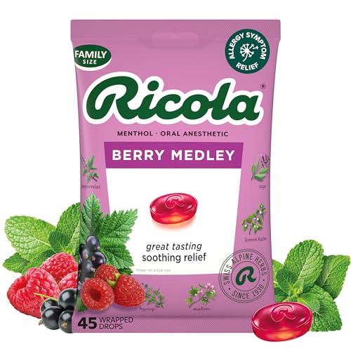 Ricola, Lozenge Berry Medley, 45 Count