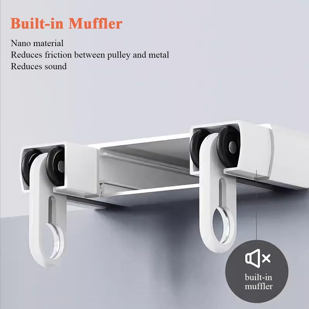 Système de tringle à rideau double robuste – Rail de séparation de pièce monté au plafond pour camping-car, salon, chambre d'hôpital avec matériel de connexion